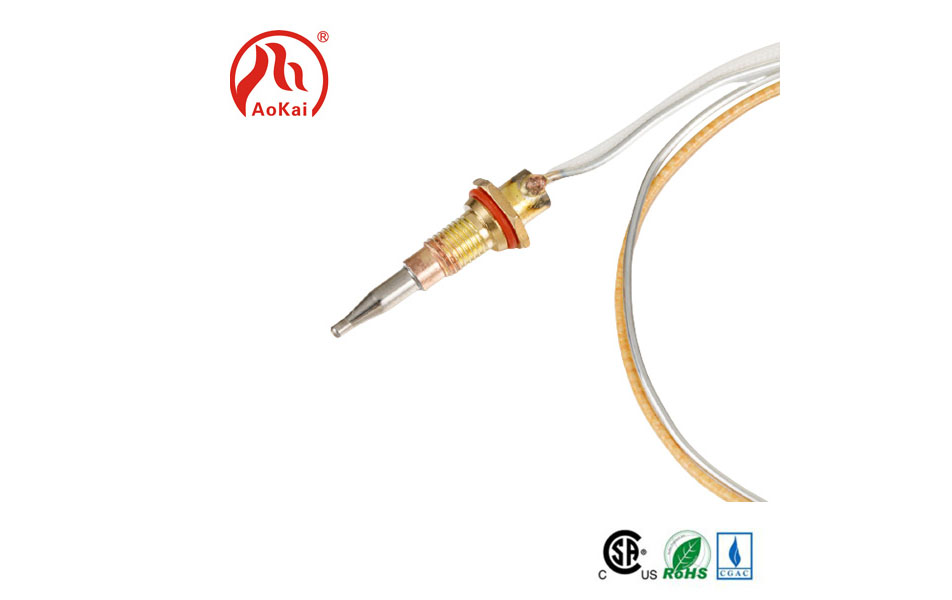 Tefo ea matšeliso ke katoloso ea thermocouple poppet ea thermocouple